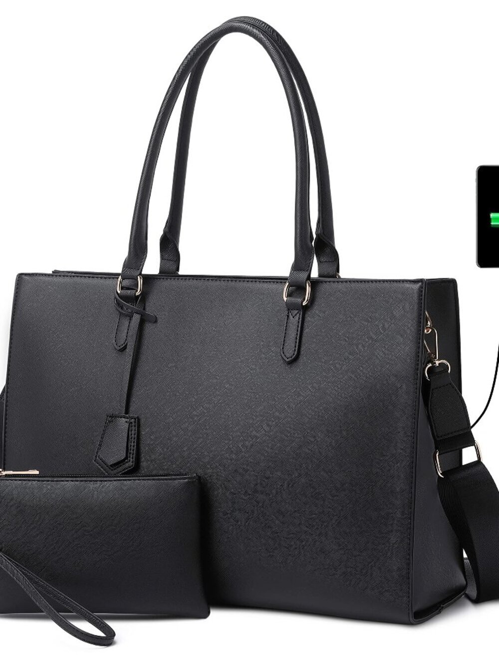 🆕 Laptop Bag for Women 17 inch Casual Work Bags for Women with USB Charging